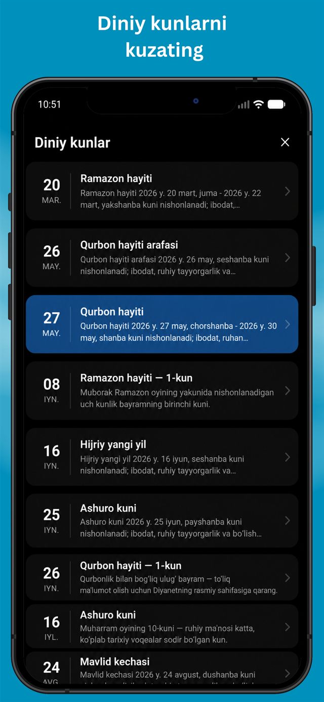 Namoz vaqtlari 5